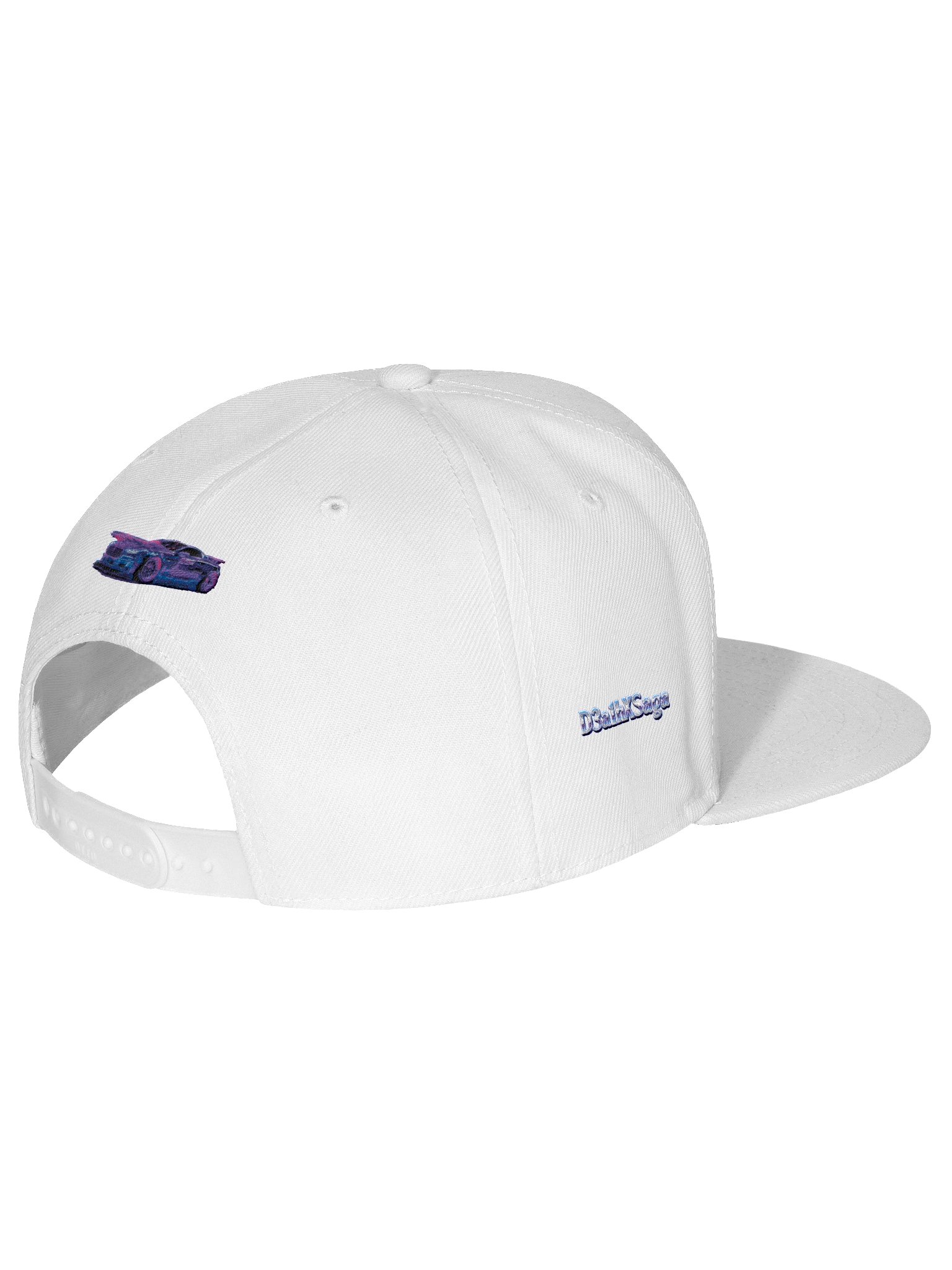D3a1hXSaga — Neon Reaper Snapback - White Edition product image (2)