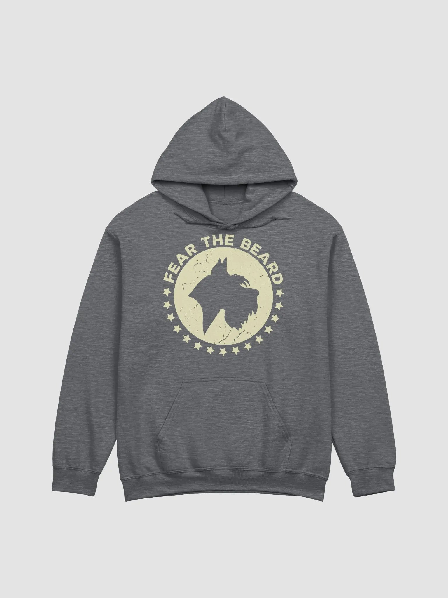 Fear the Beard Schnauzer(Off-White Print) Hooded Sweatshirt | Funny Hoodie for Schnauzer Paw-rents product image (1)