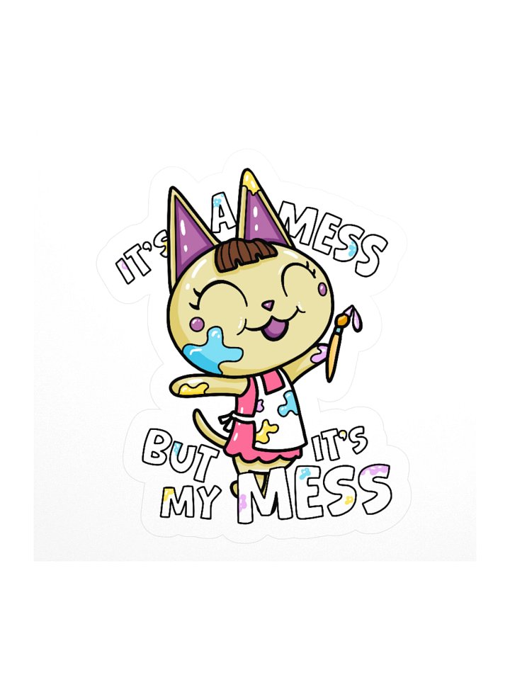 It's a mess but it's my mess Merry Sticker Colorful product image (3)