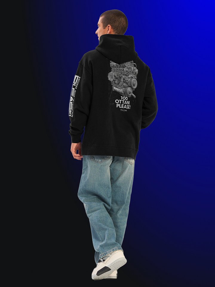 100 Ottani Please!™ Premium Oversized Racing Streetwear Hoodie | Low Visibility Edition product image (2)