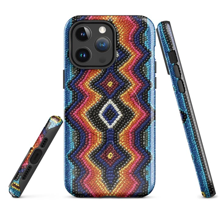 Geometric Vibes Faux-Beaded iPhone® Case product image (1)