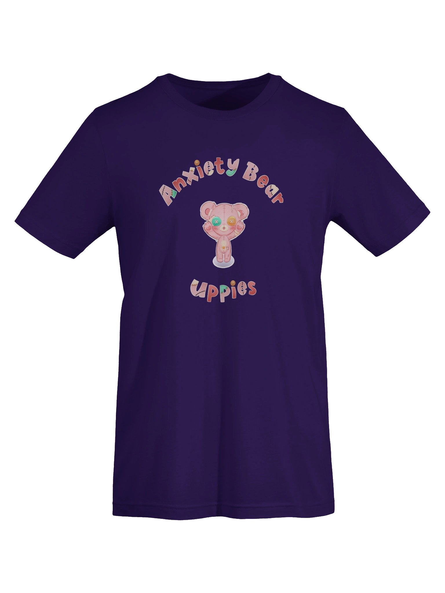 Anxiety Bear Uppies Unisex T-Shirt product image (61)