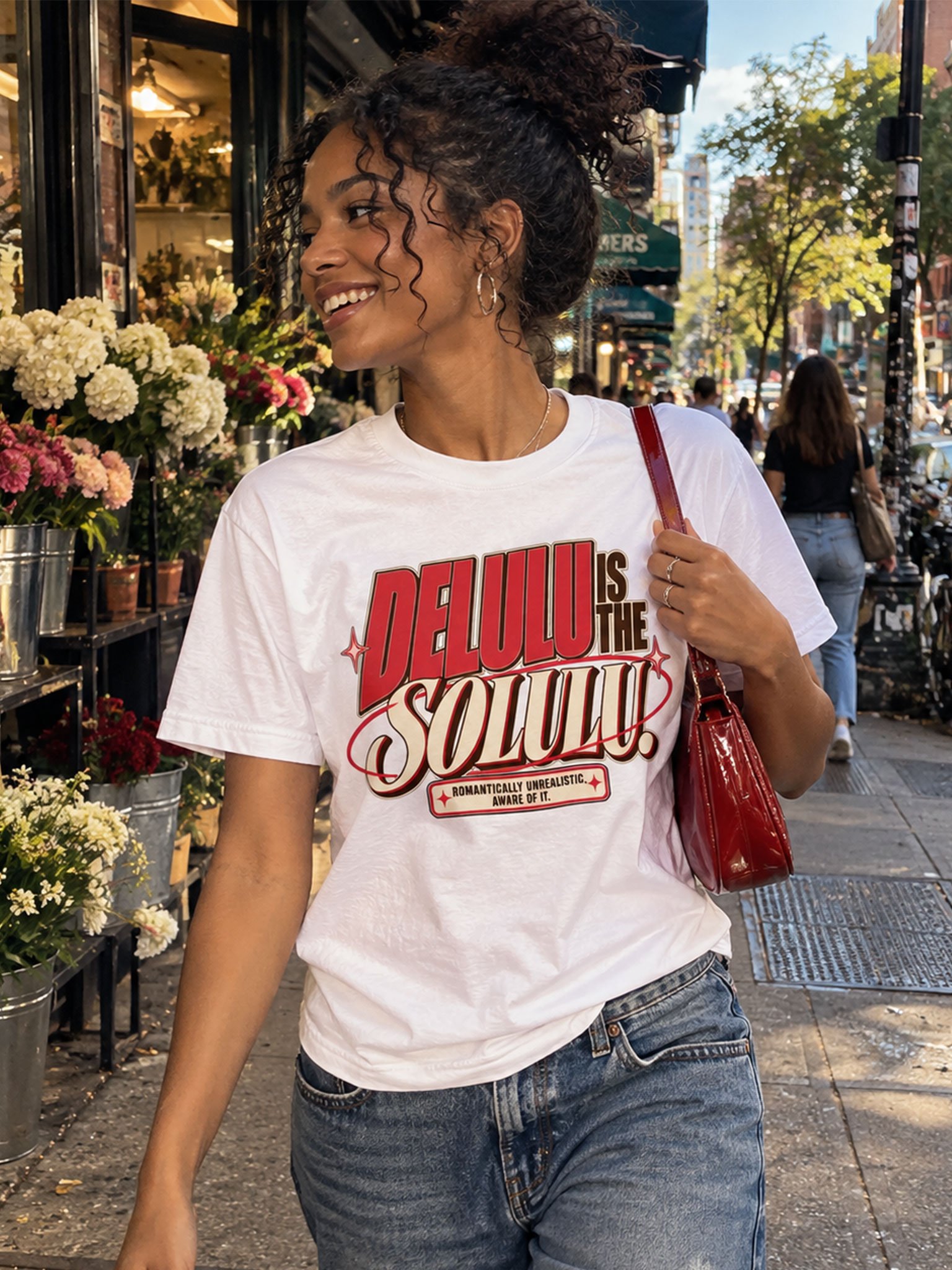 Delulu Is the Solulu – Funny Y2K Graphic T-Shirt for Women product image (1)