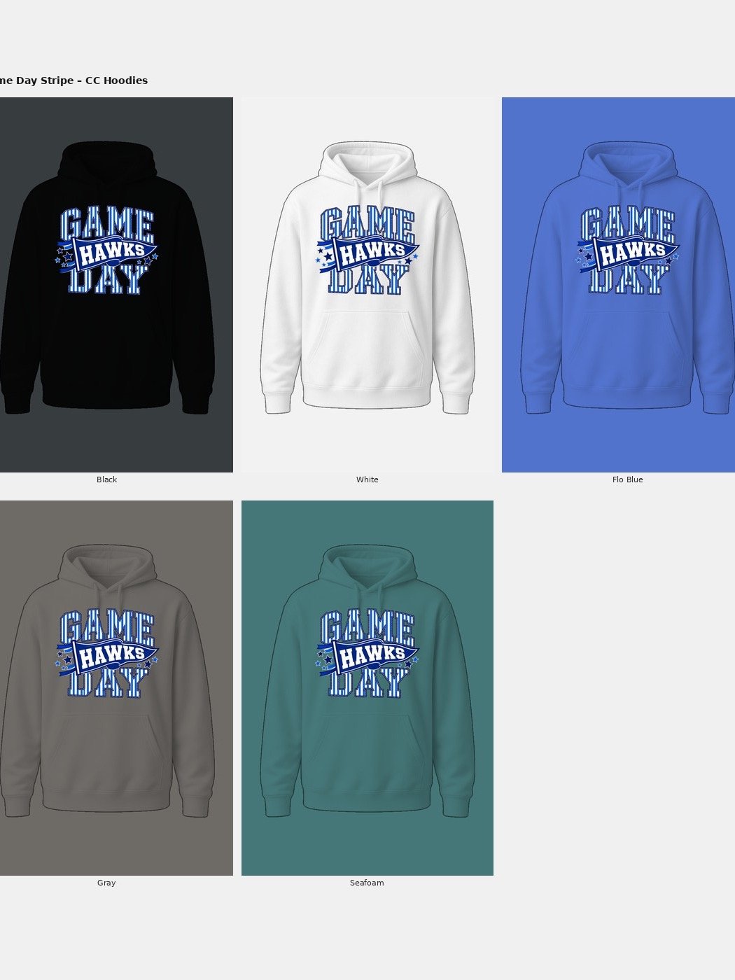 Hawks Game Day Comfort Colors Hoodie product image (2)