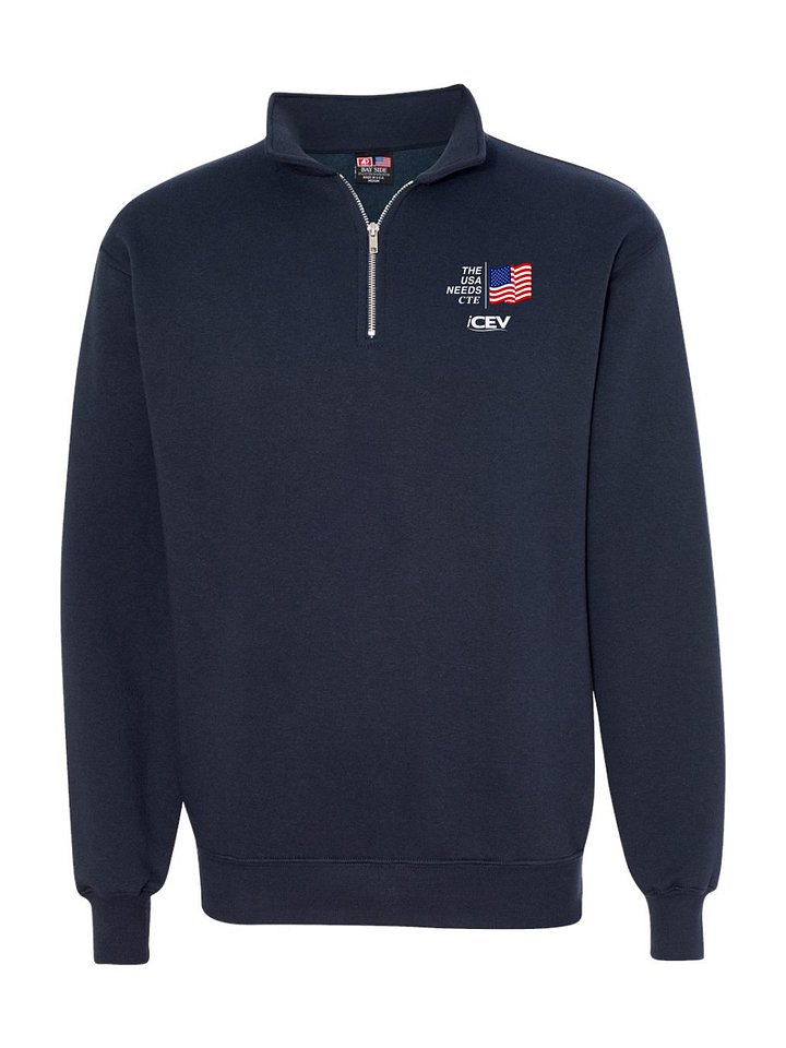 iCEV - Bayside USA Made 1/4-Zip Sweatshirt product image (1)