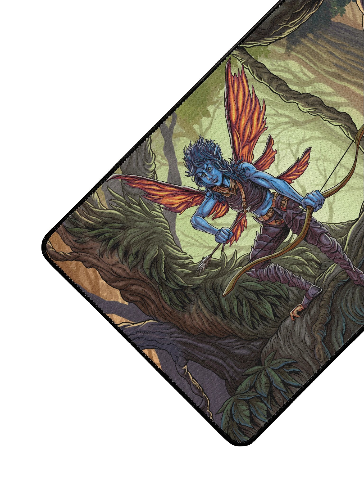 'Rainforest Faerie' Hand Drawn Playmat by DarkSideTokens! product image (3)