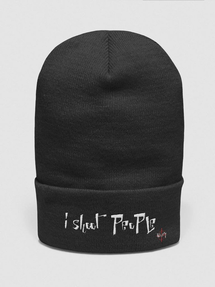 i shoot people cozy cuffed beanie product image (1)