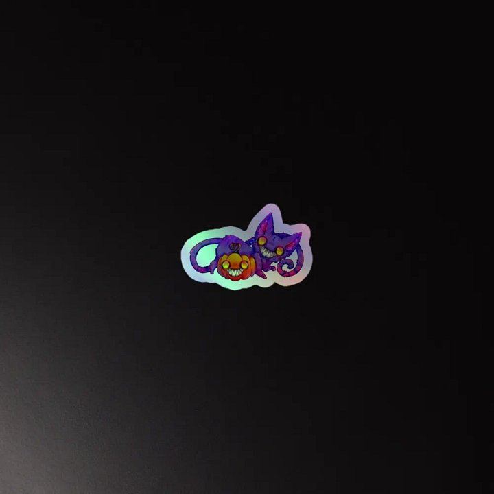 Sinister Whiskers | Cheshire Cat (Holographic Edition Sticker) product image (2)