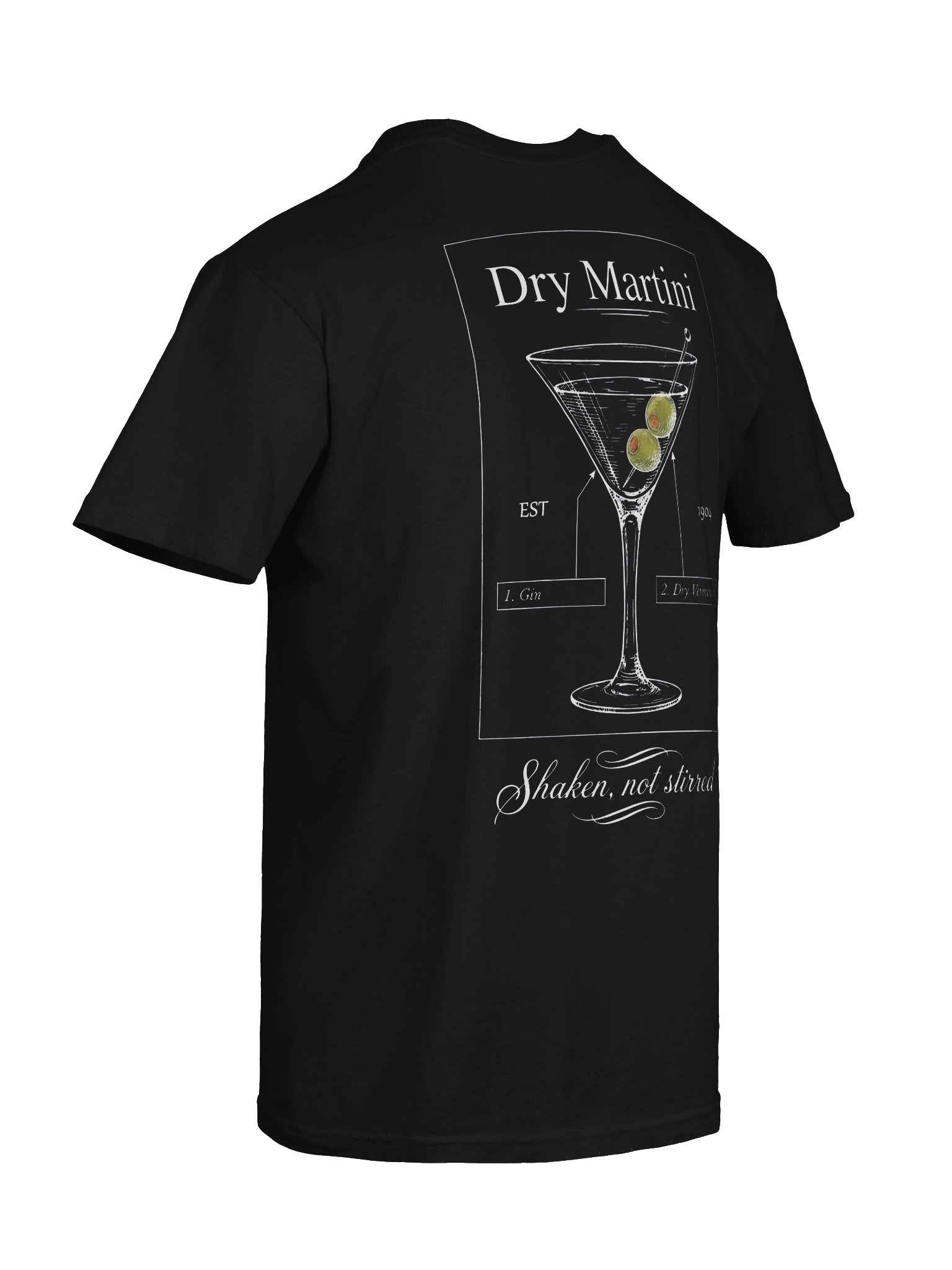 Dry Martini Cocktail Recipe T-Shirt product image (75)