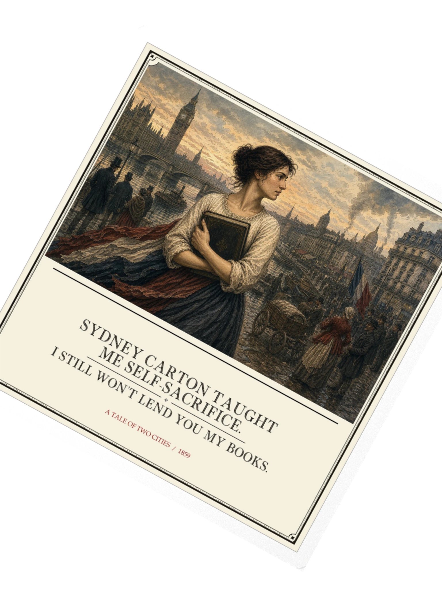 Sydney Carton Taught Me Self Sacrifice Still -- A Tale of Two Cities Sticker product image (2)
