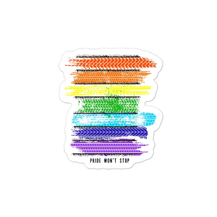 PRIDE WON'T STOP Vinyl Decal (indoor/outdoor use) product image (1)