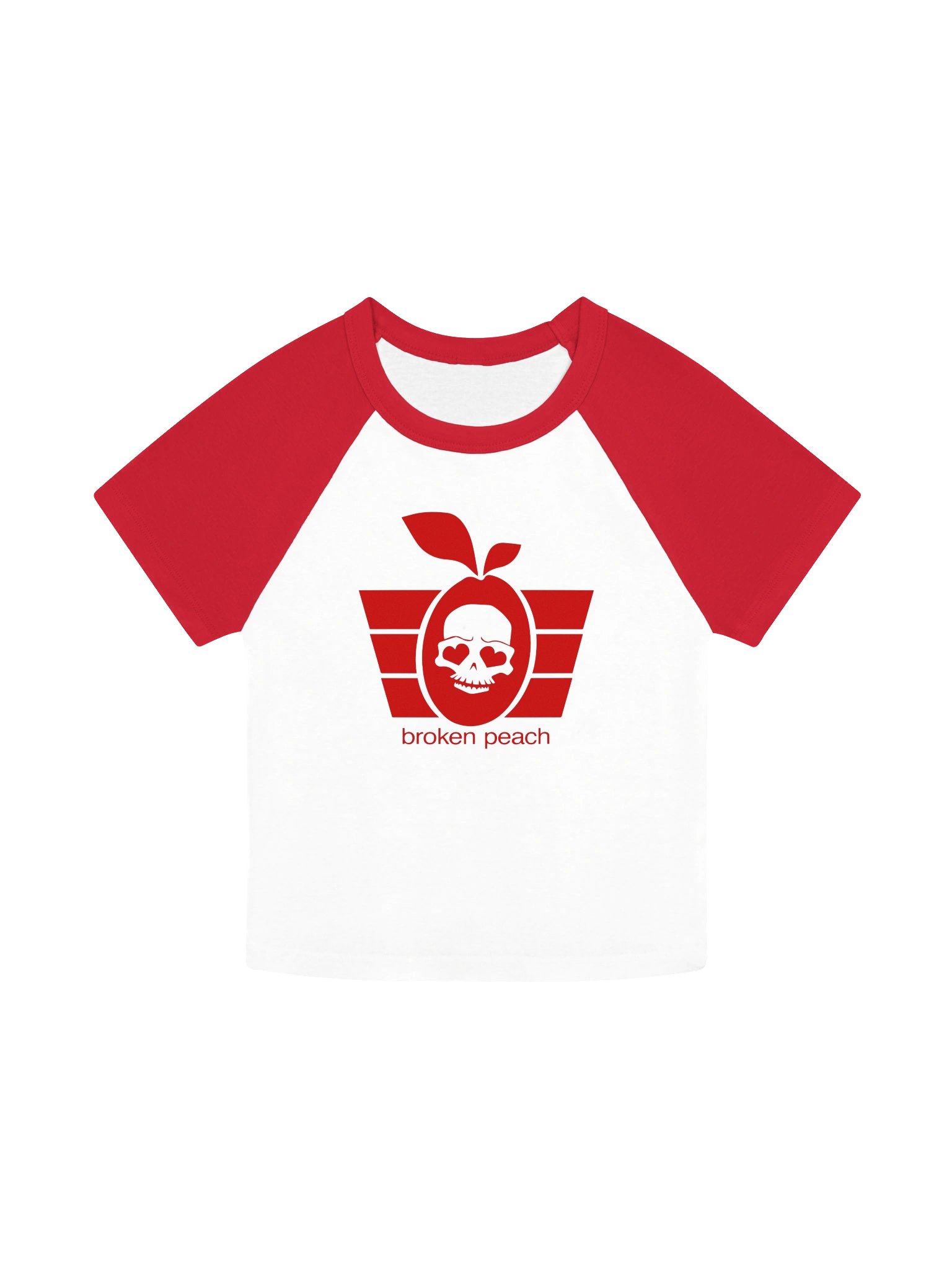 Broken Peach - Women's Raglan Tee Classic Halloween product image (1)