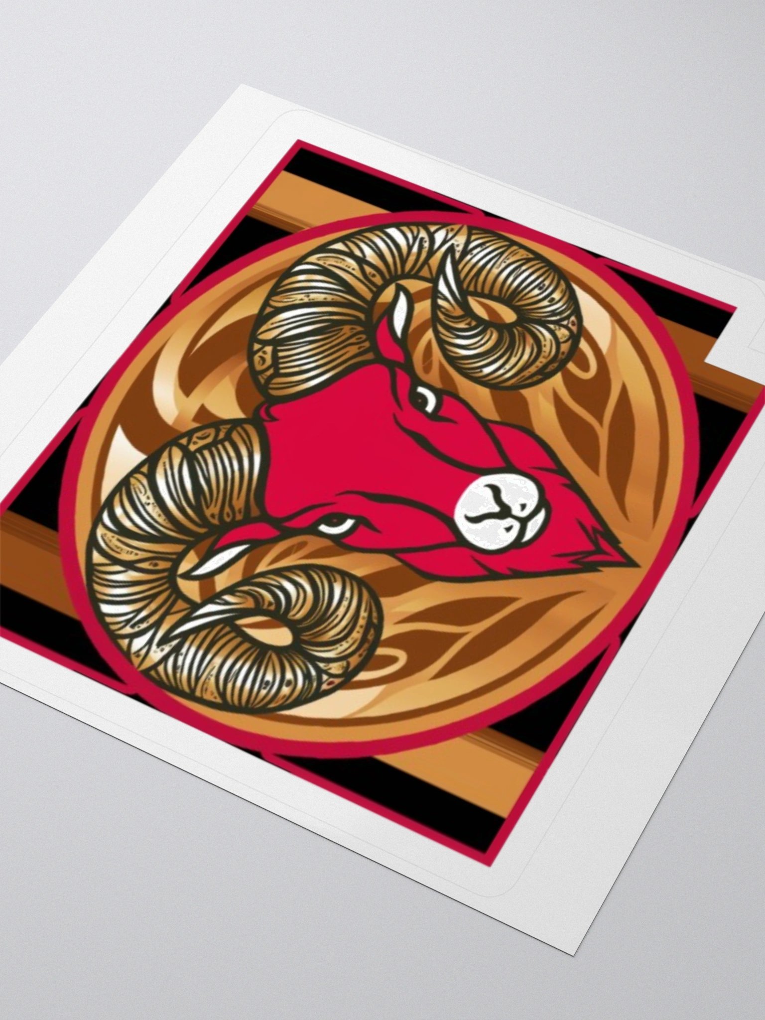 Aries Ram Framed Sticker product image (8)
