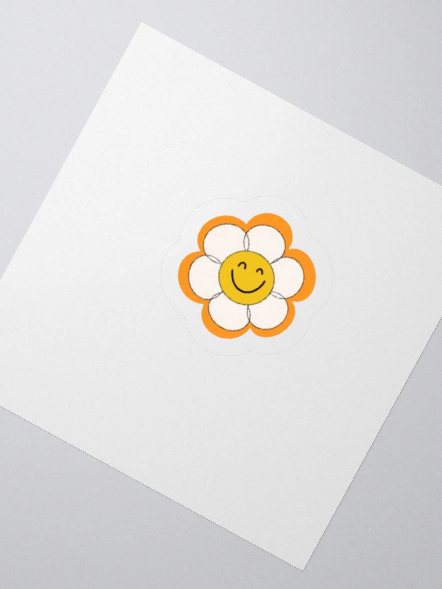 Orange Flower Sticker product image (2)
