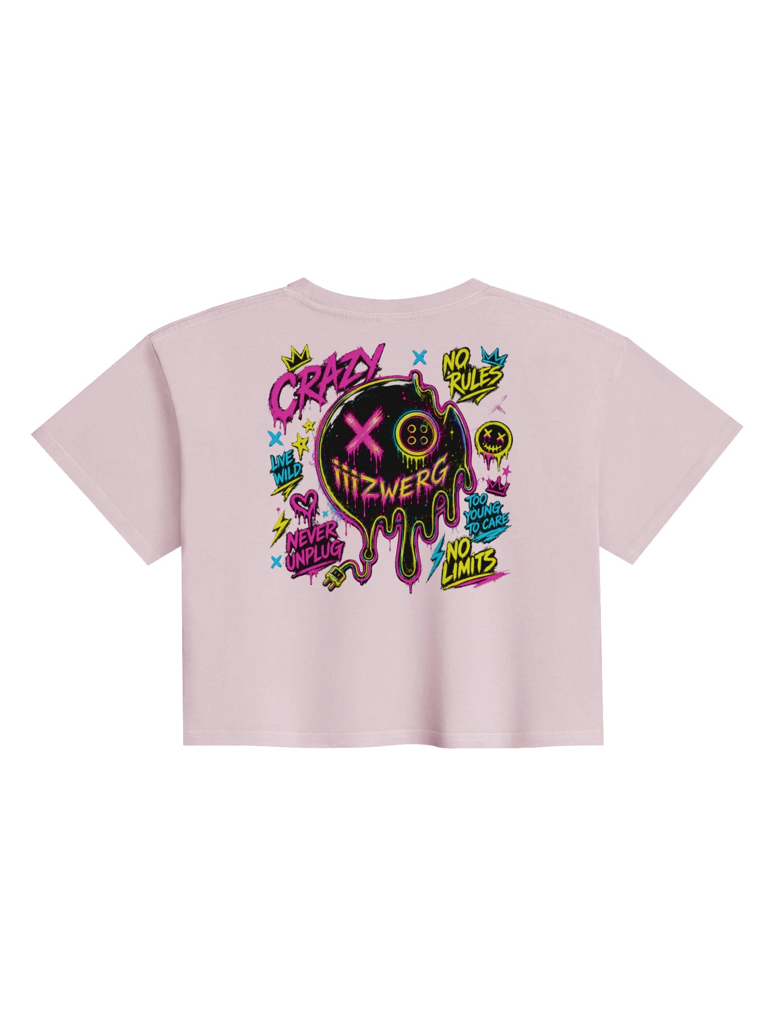 Melted Chaos Crop Top PINK product image (1)