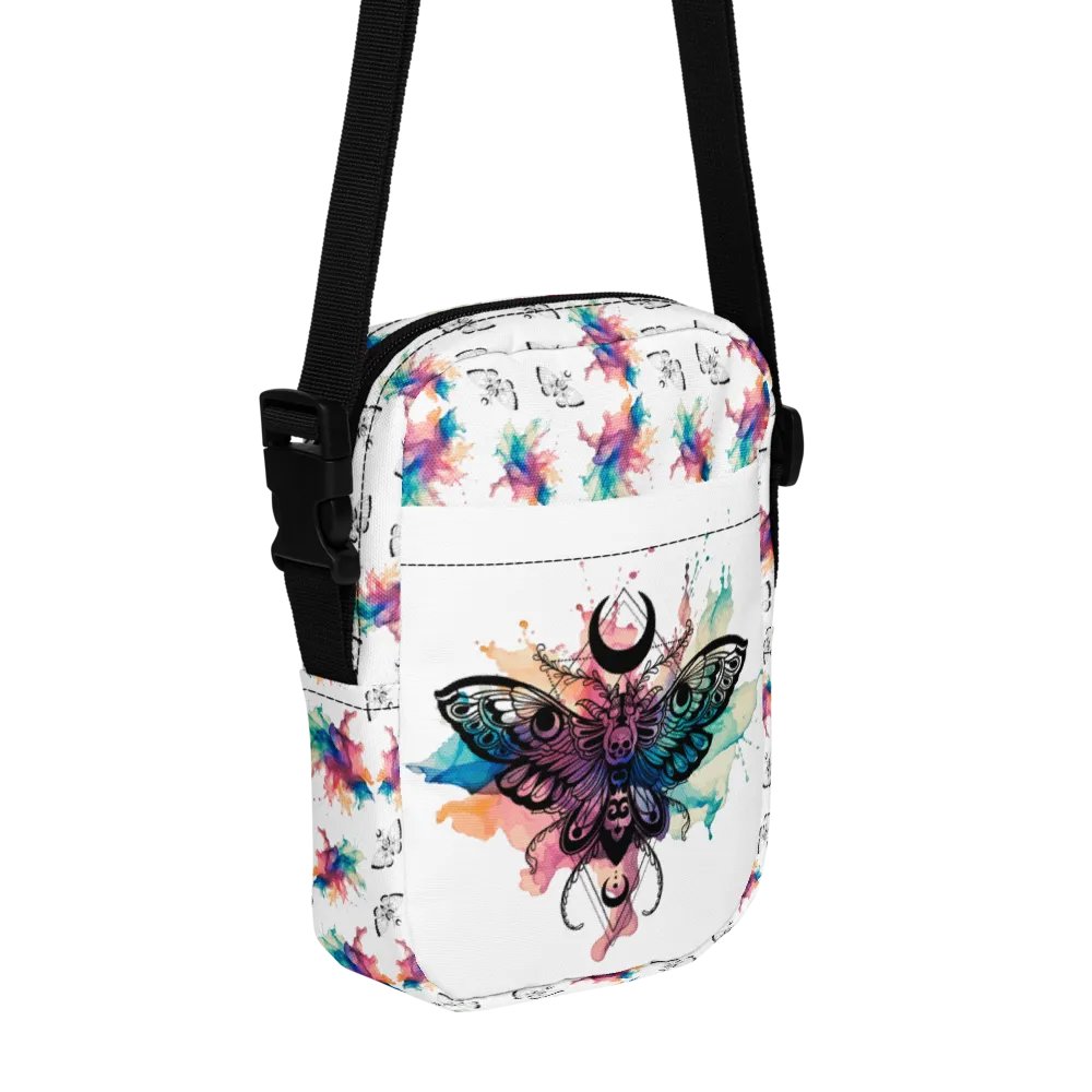 Lunar Moth Ink Splash Crossbody Bag product image (2)