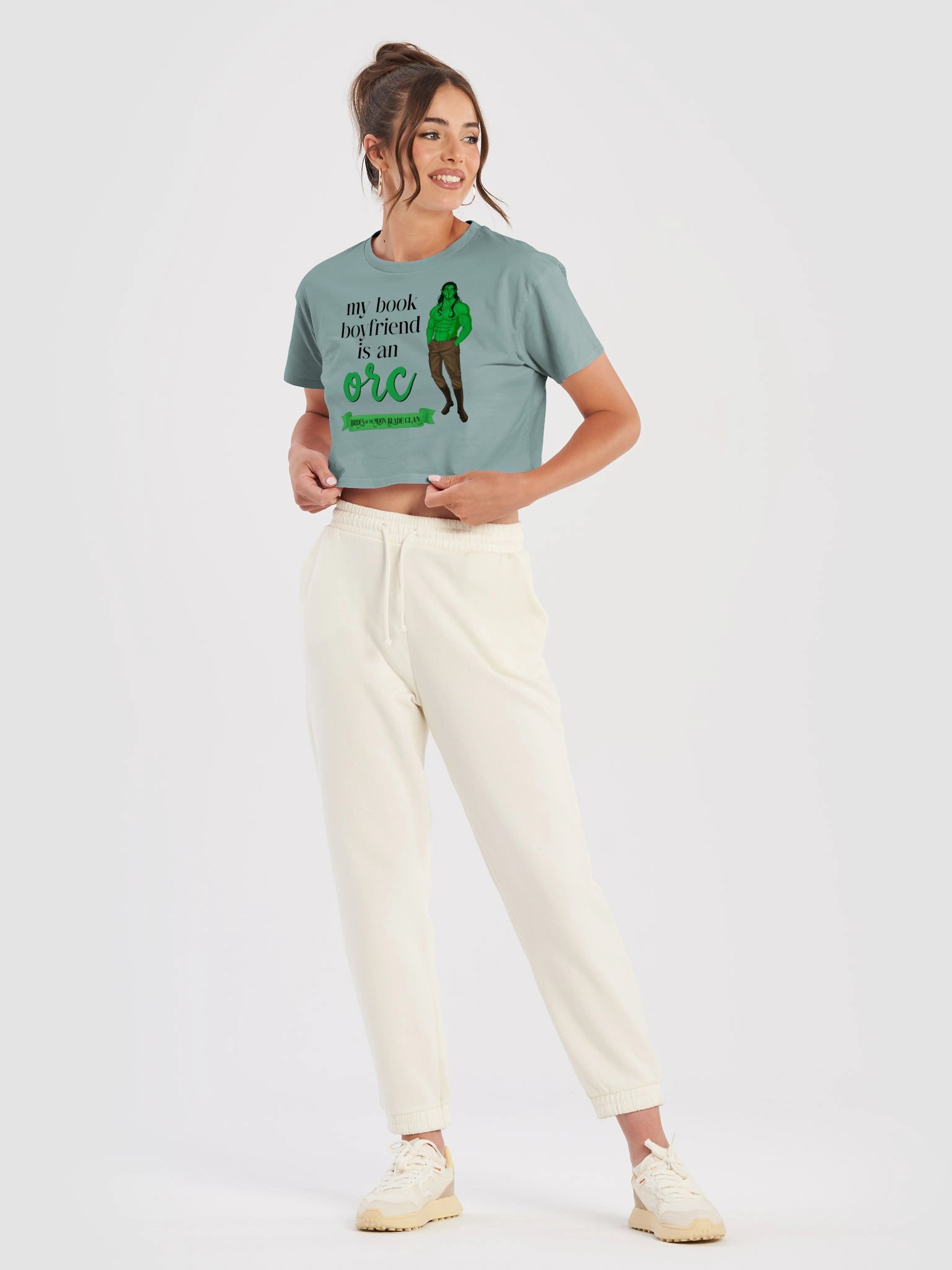 Orc Book Boyfriend Crop Top product image (2)