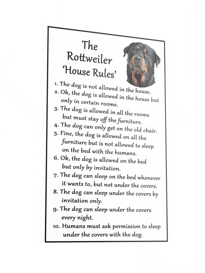 The Rottweiler House Rules product image (6)