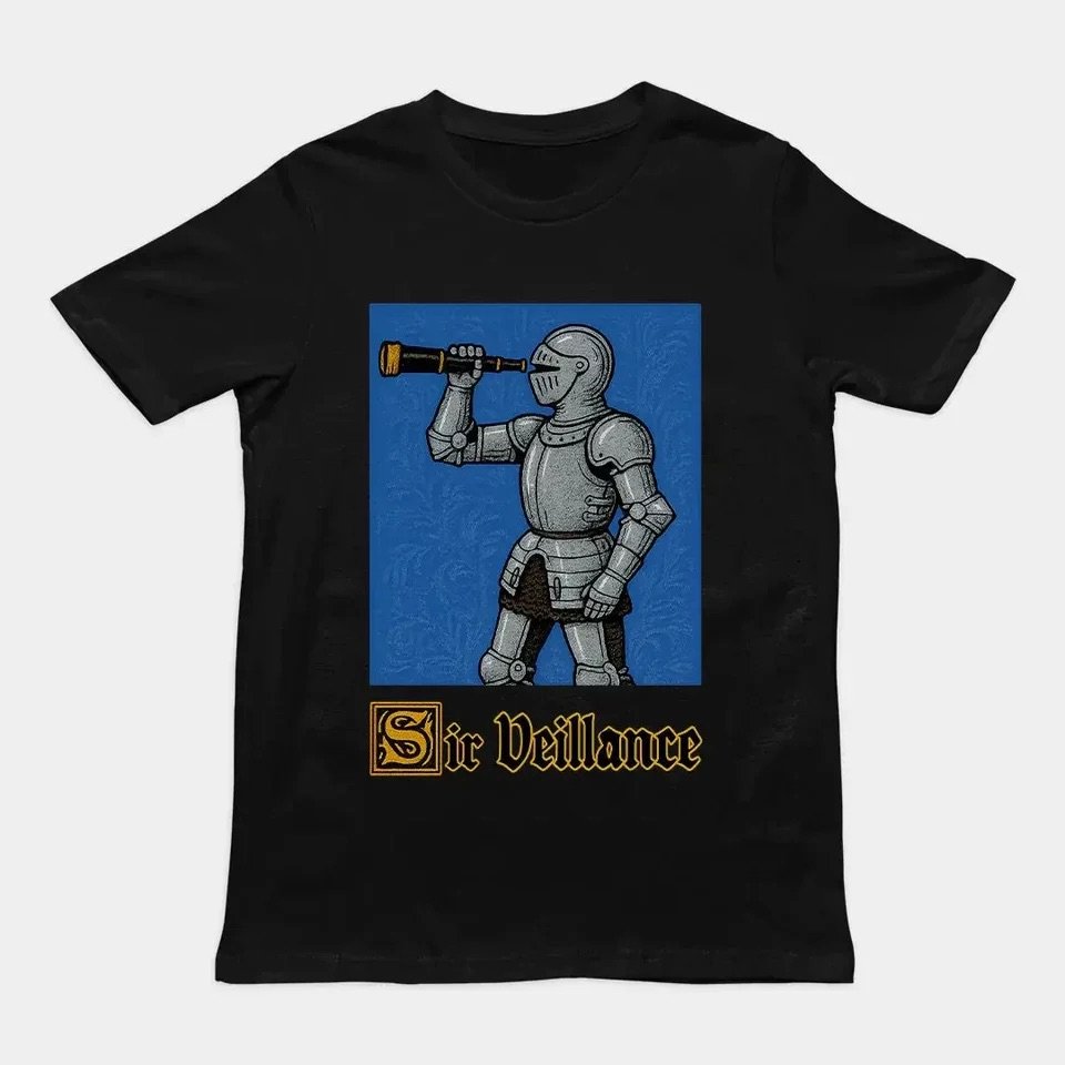 Sir Veillance Handdrawn Funny T-Shirt product image (1)
