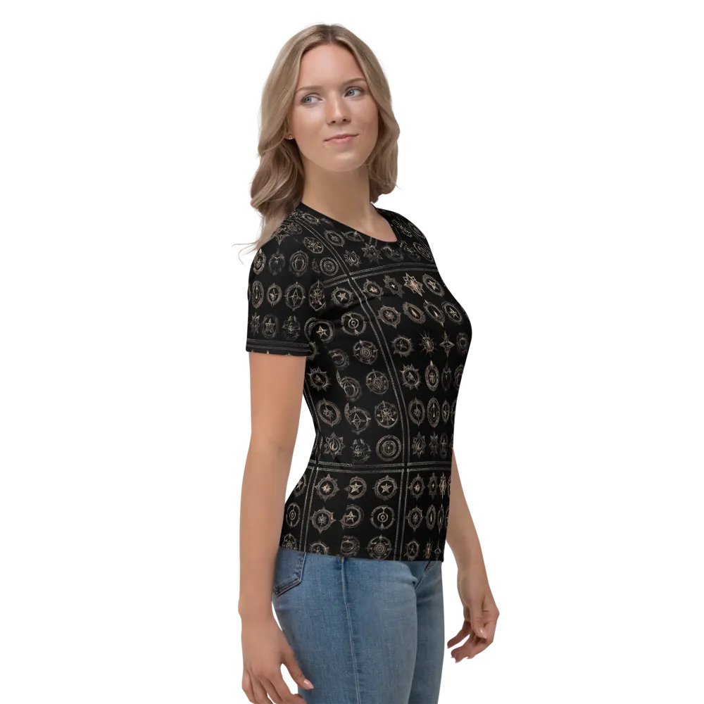 Black and Gold Symbology TShirt - all over print product image (8)