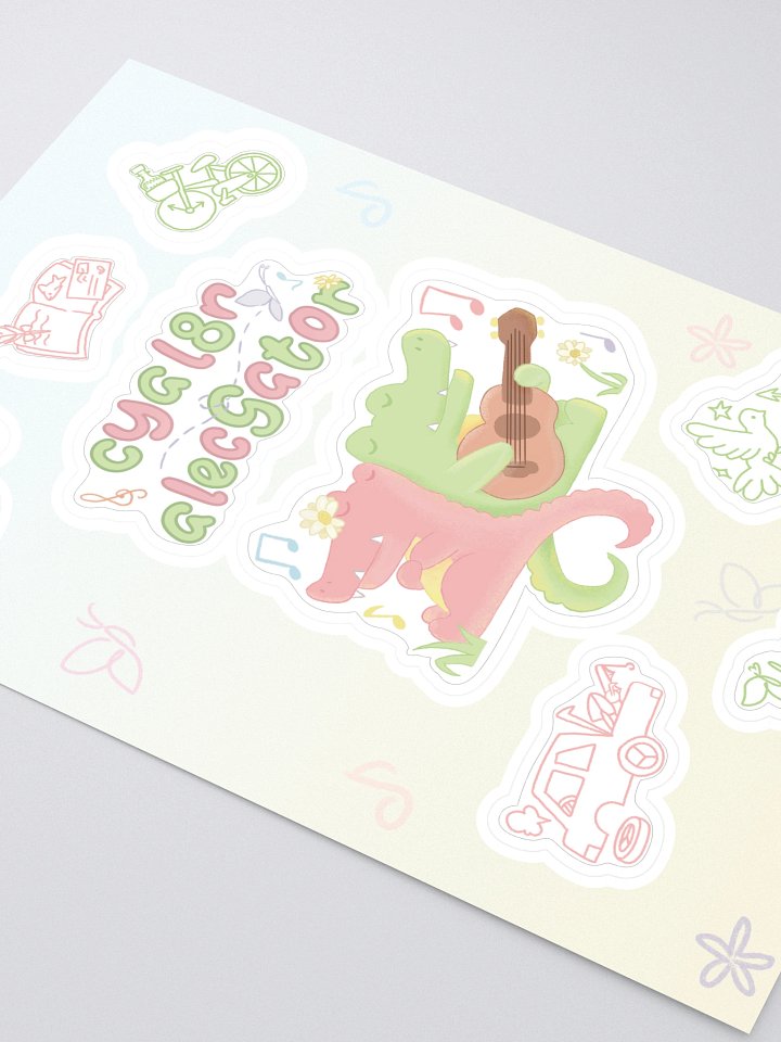 cya l8r alecgator sticker sheet product image (2)