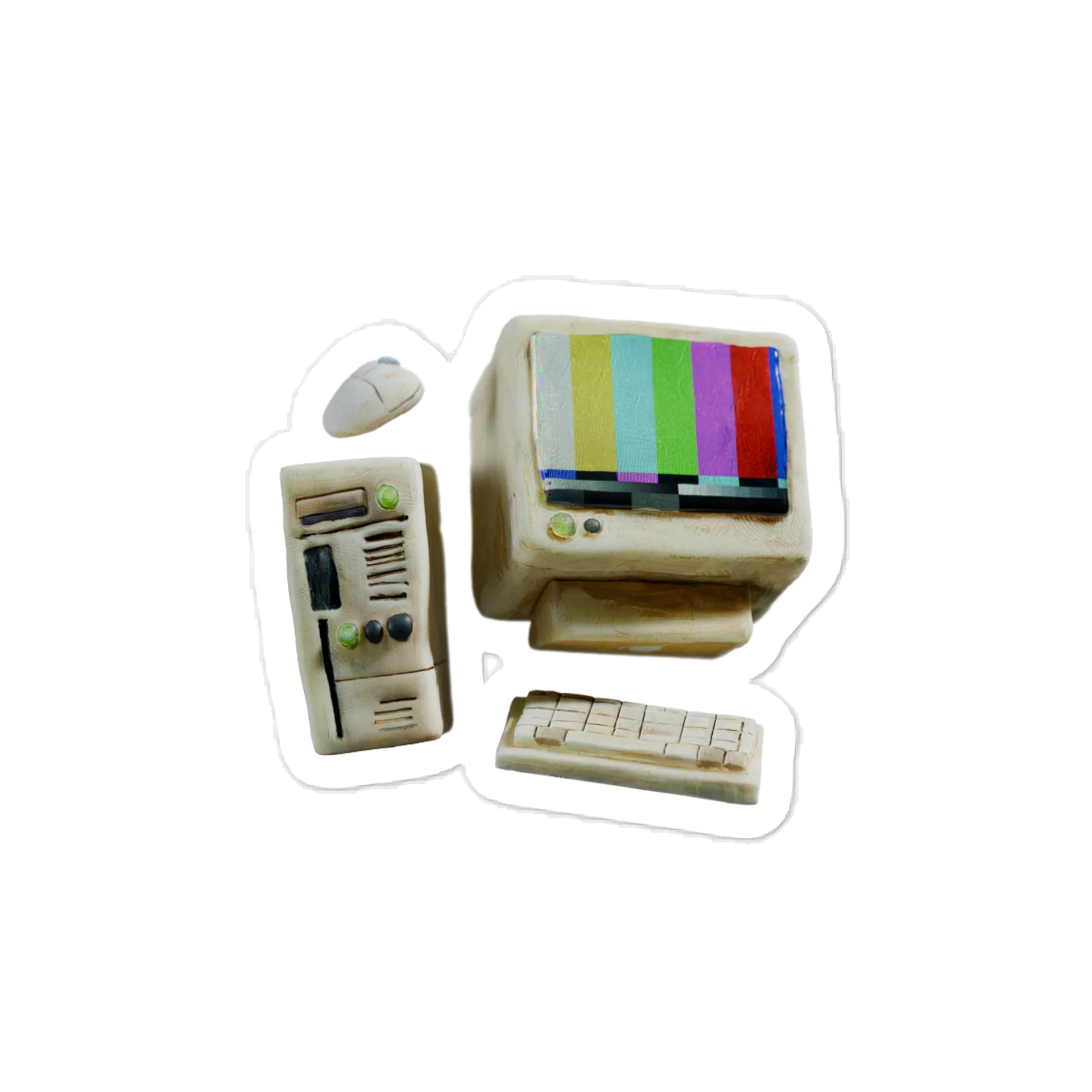 Retro Computer | Sticker product image (1)