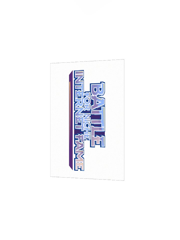 Battle for Niche Internet Fame Logo Paper Poster product image (6)