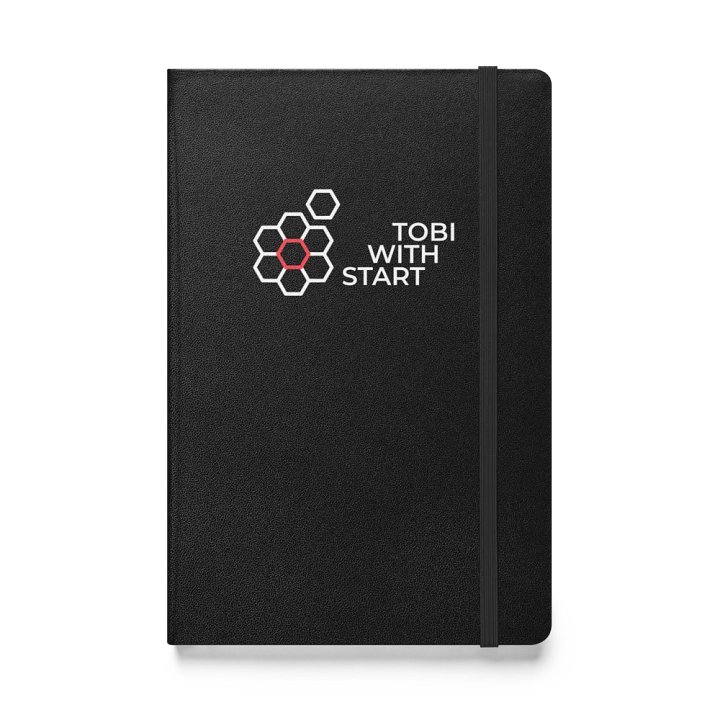 Hardcover Bound Notebook Black product image (1)