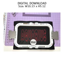 Aquarius Applique Embroidery Design product image (2)