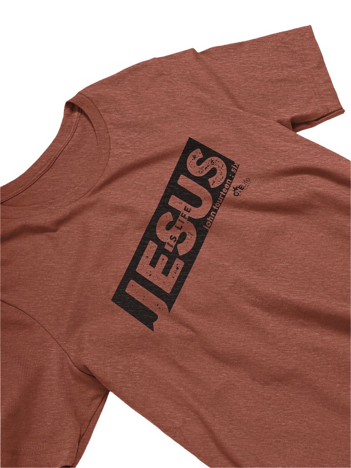 'Jesus is Life' Unisex Tee | Black Print product image (4)