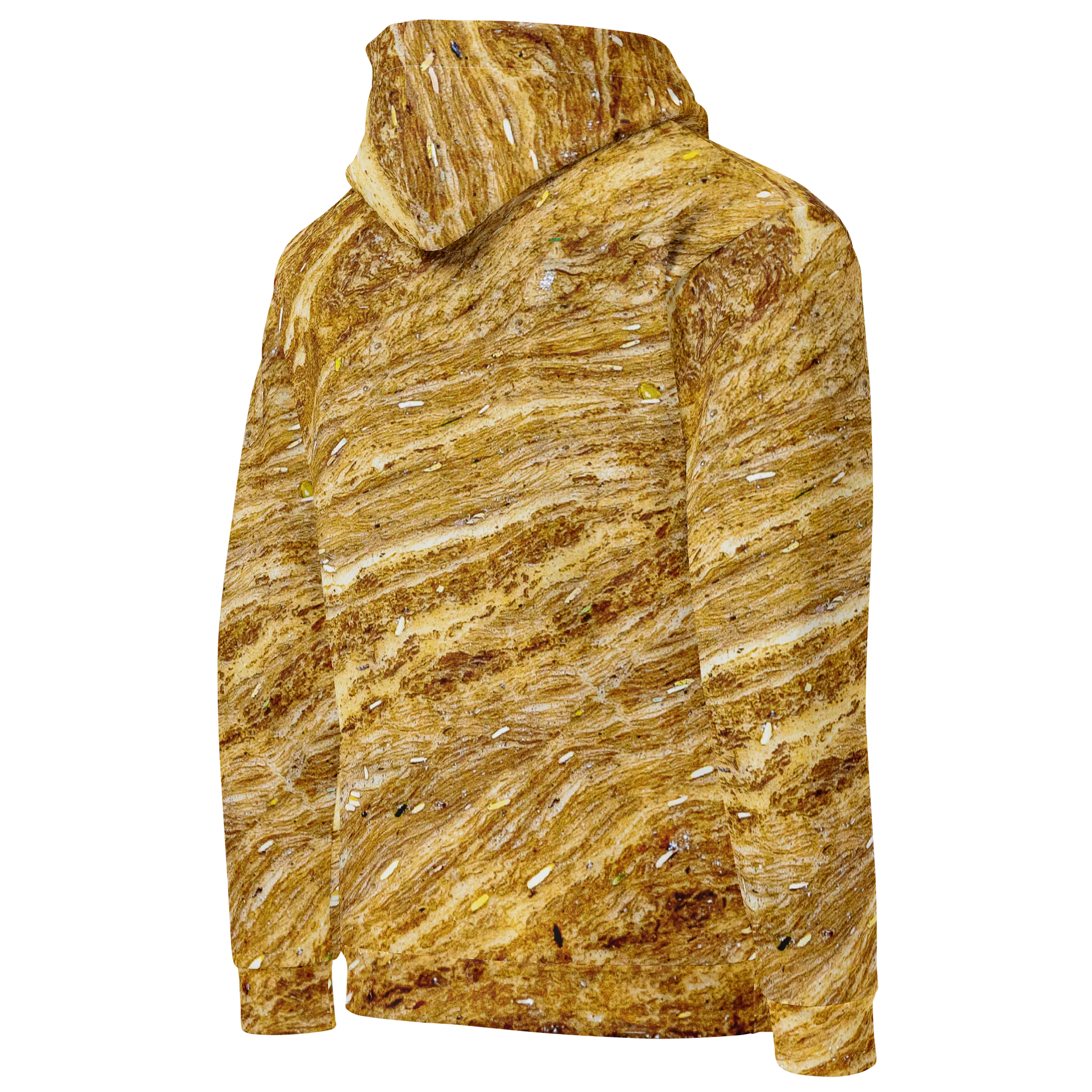 Golden Strata All-Over Print Unisex Cotton Streetwear Hoodie product image (4)