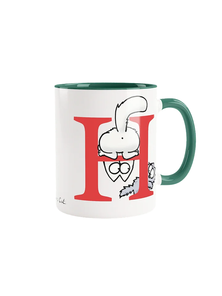 Cat Monogram Mug - H product image (2)
