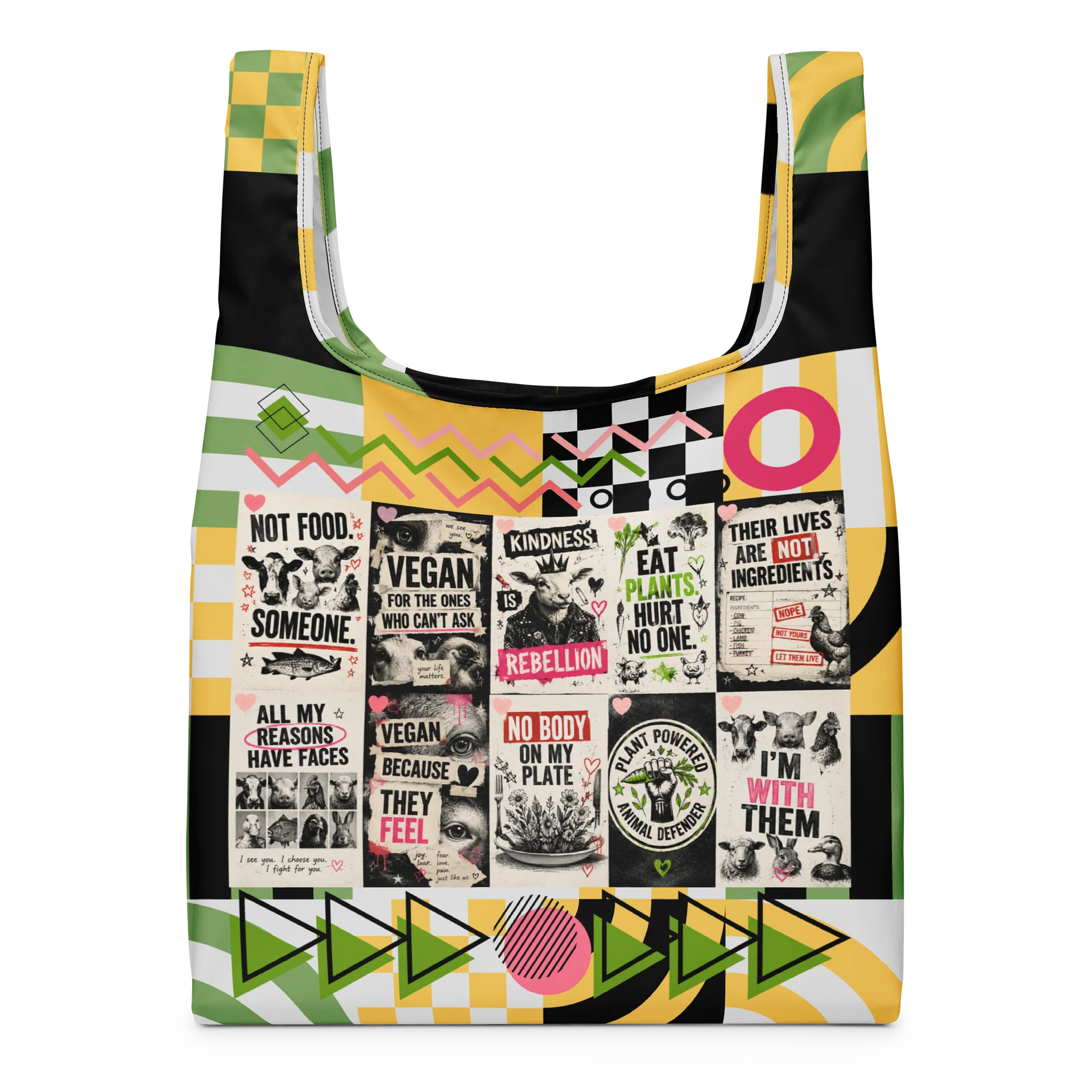 Vegan Power Collage- Shopping Bag product image (1)