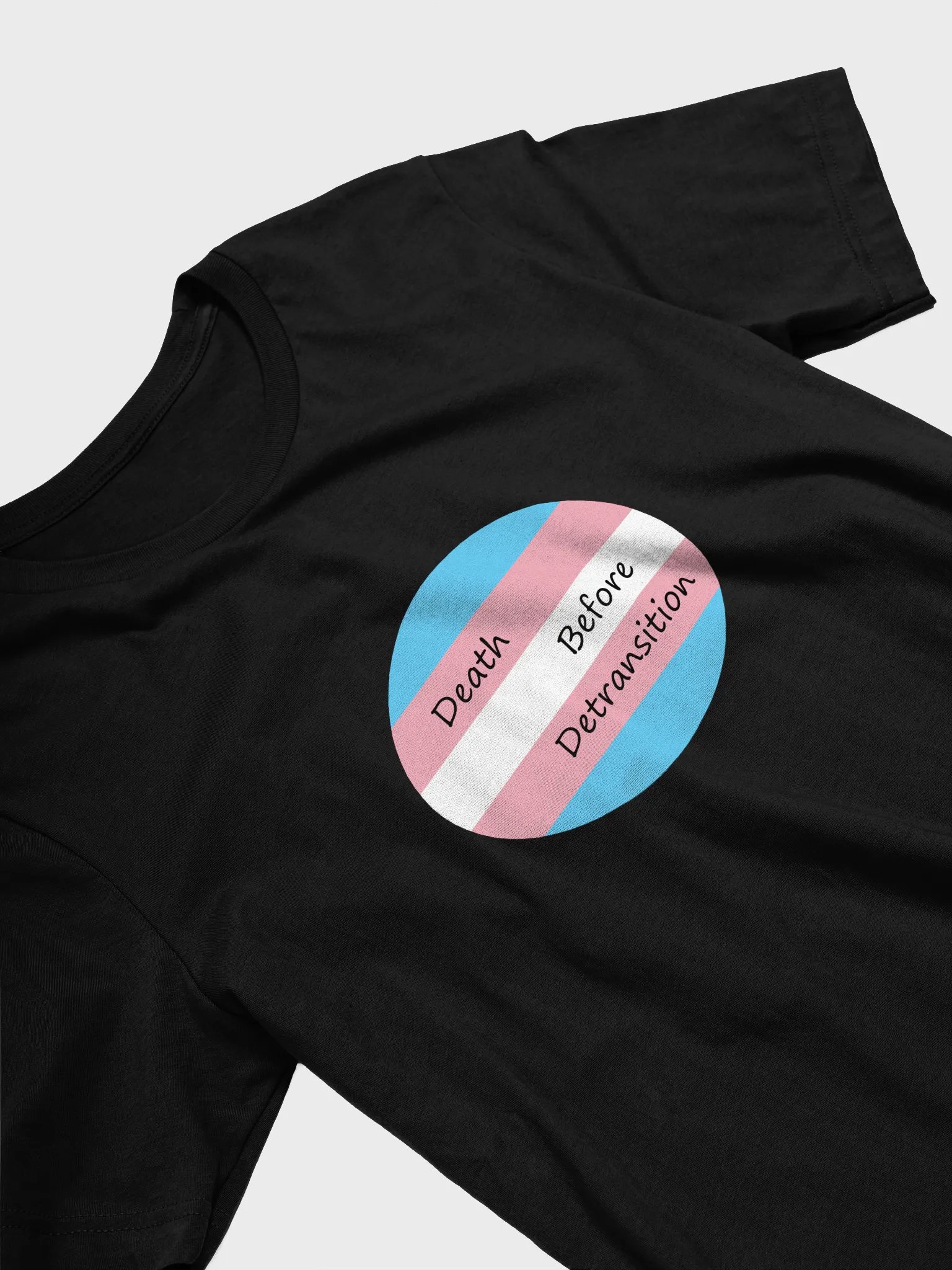 Death Before Detransition Tee Circle Design product image (3)