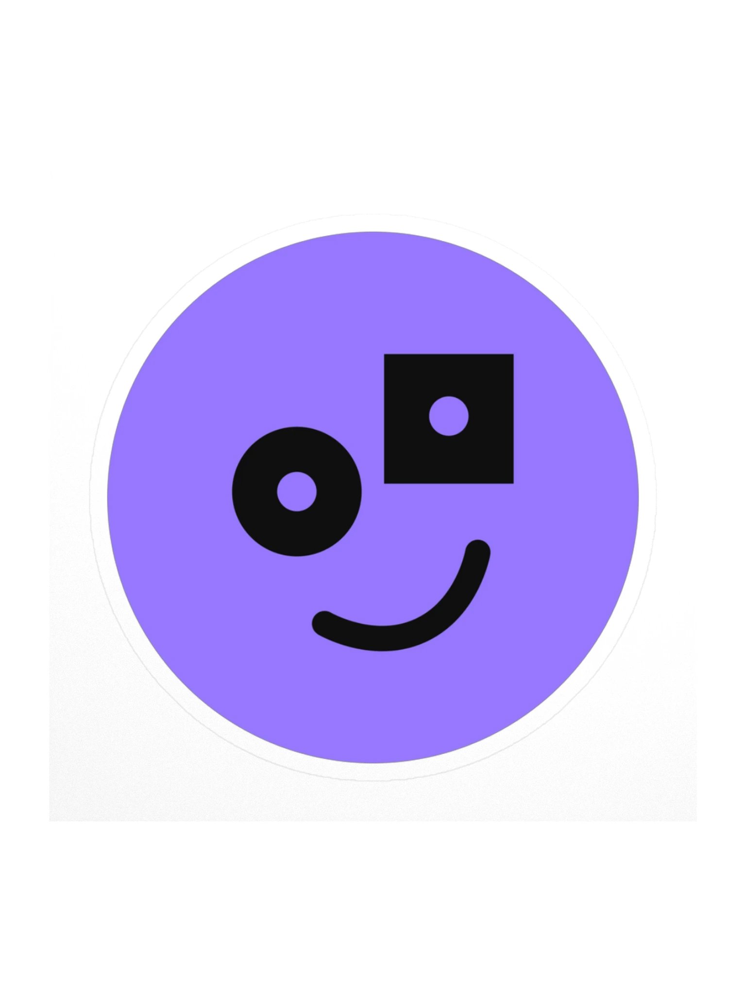 Mascot sticker, round product image (1)