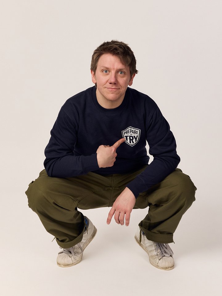 Prepare To Try Sweatshirt (White Shield) product image (1)