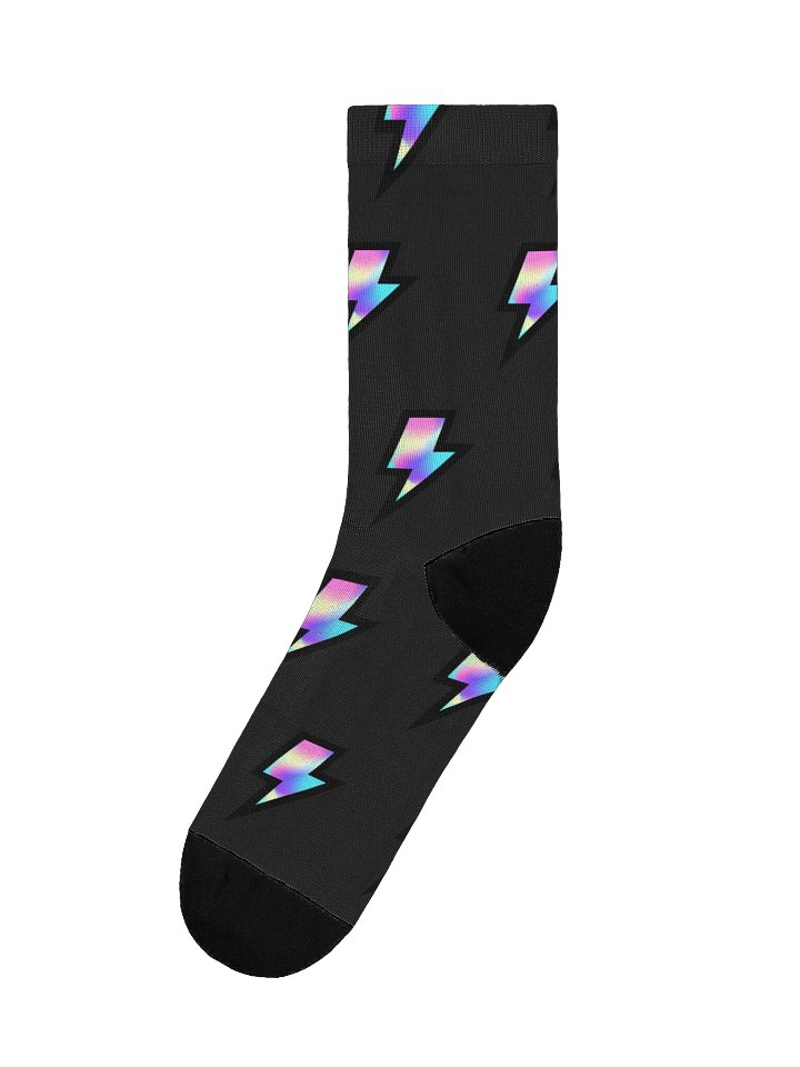 Electric Rainbow Crew Socks product image (1)