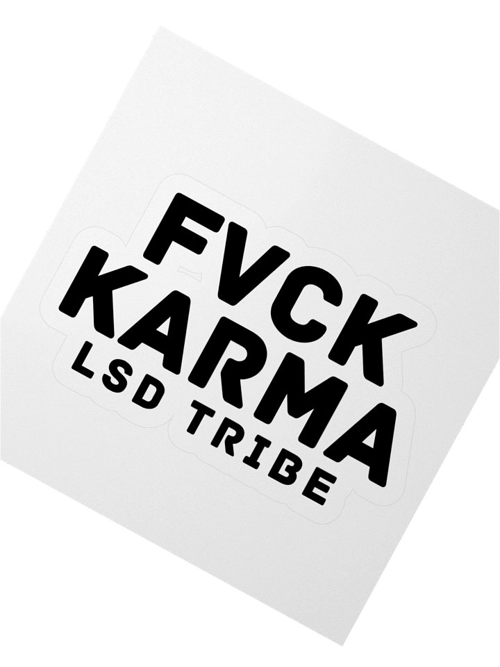 LSD "FVCK KARMA" Yoga Sticker product image (2)