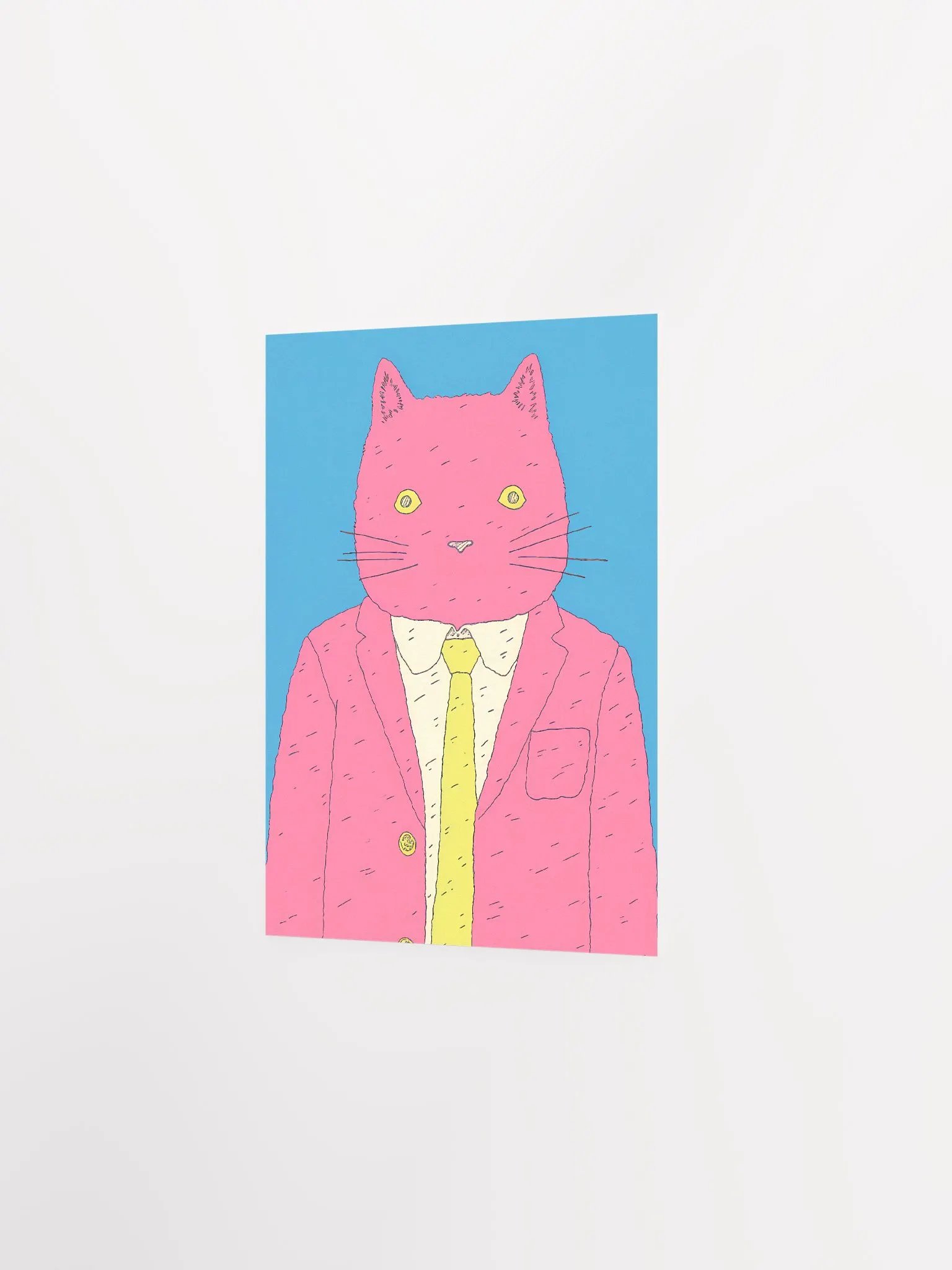 Mr. Whisker's Enterprise: The Pensive Professional Matte Print product image (2)