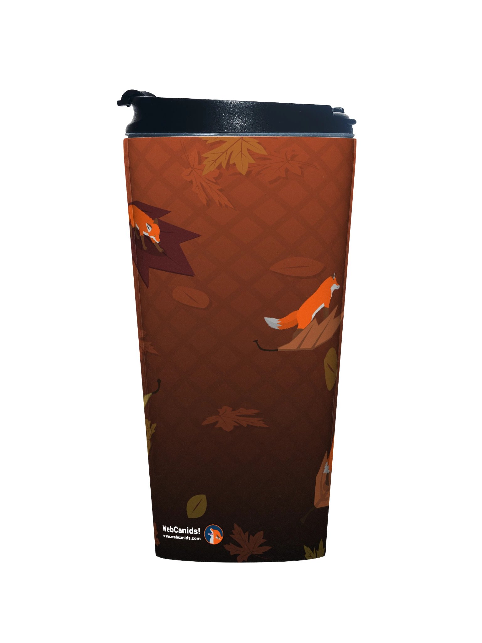 Tiny Autumn Leaf Foxes Travel Mug product image (1)