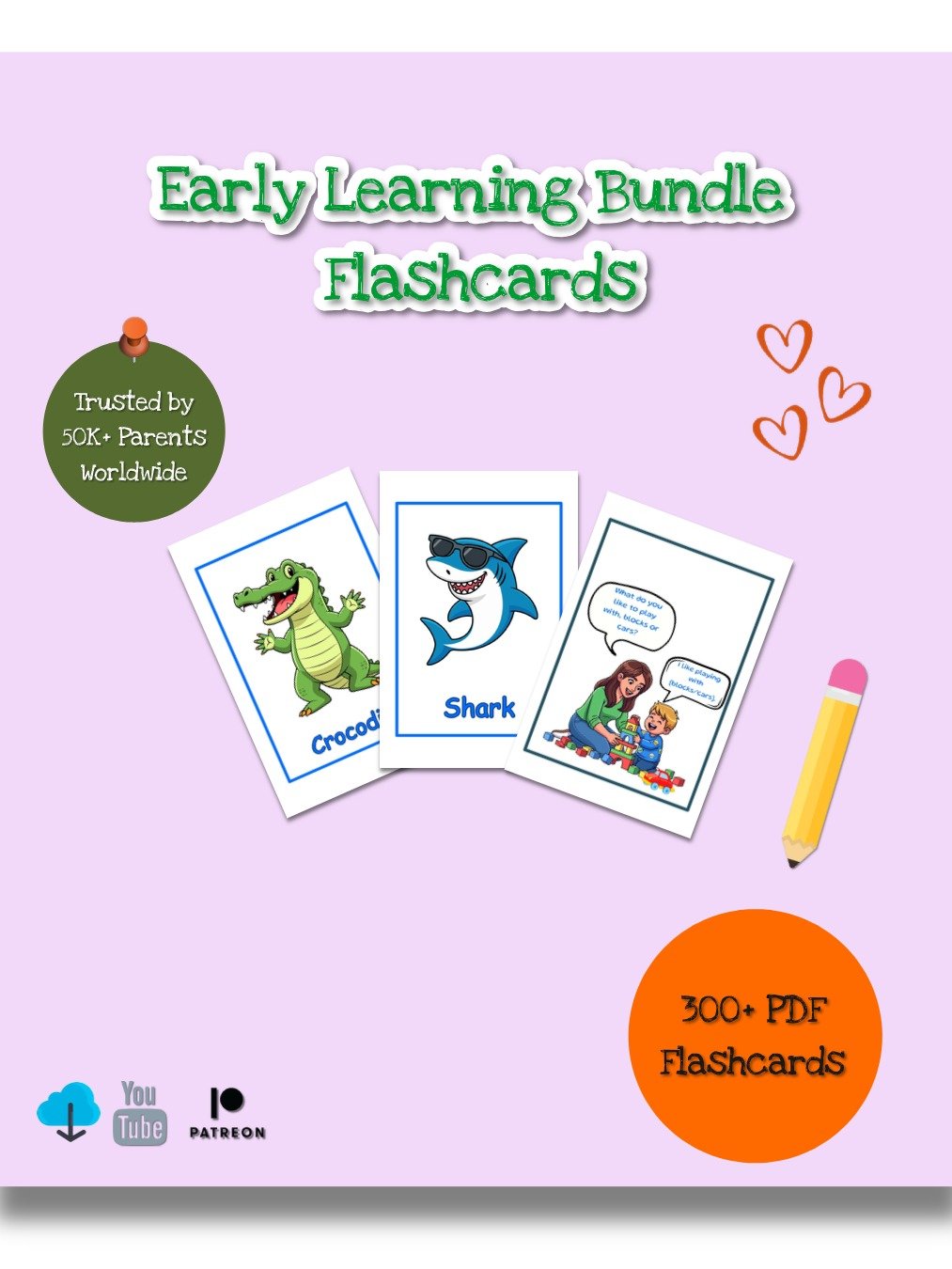 Printable Flashcards: Early Learning Bundle product image (1)