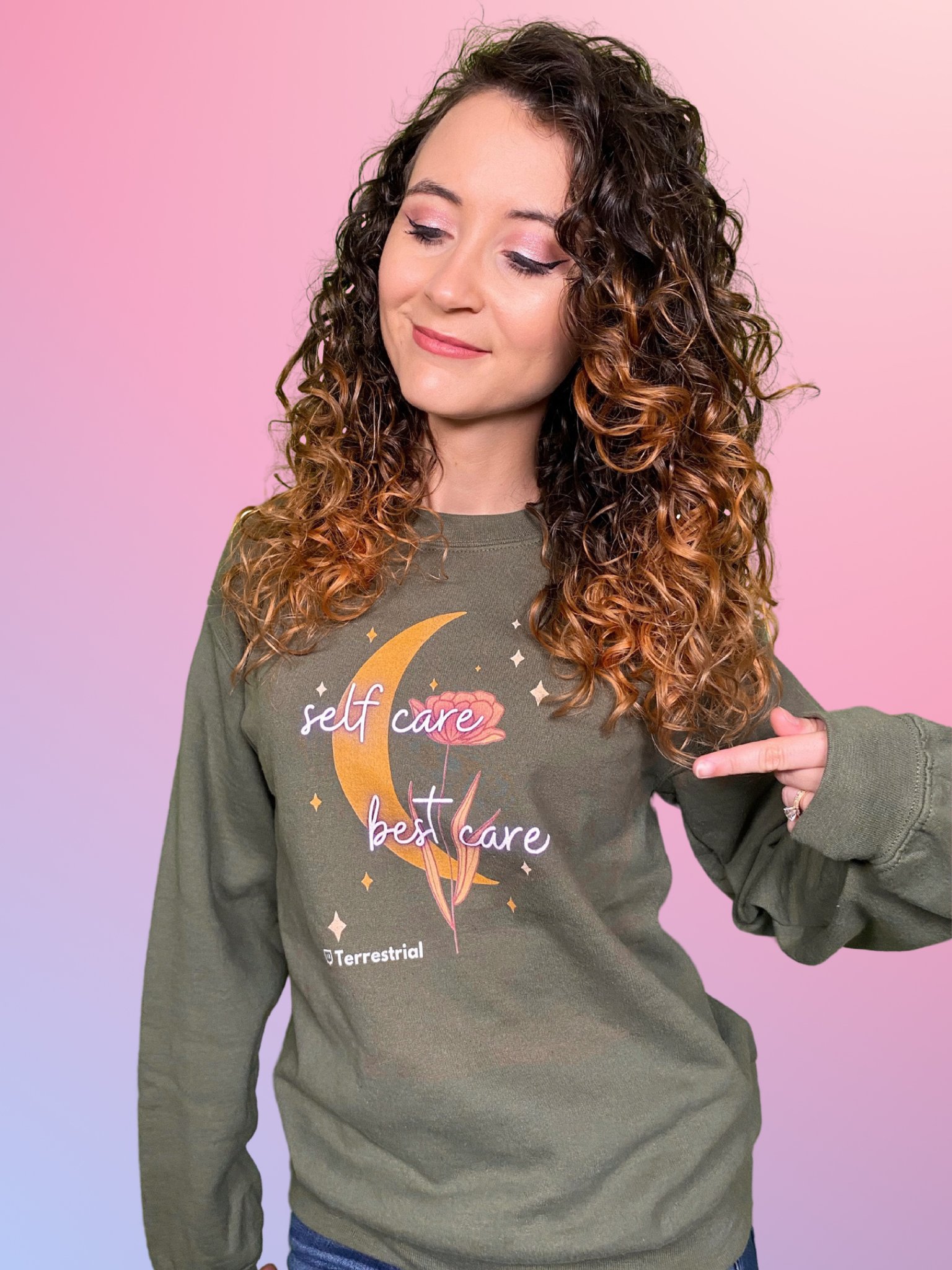 Self Care Best Care Moon Crewneck product image (2)