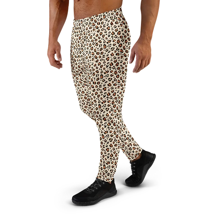 Comfortable Men's Joggers Bold Brown Leopard Print product image (1)