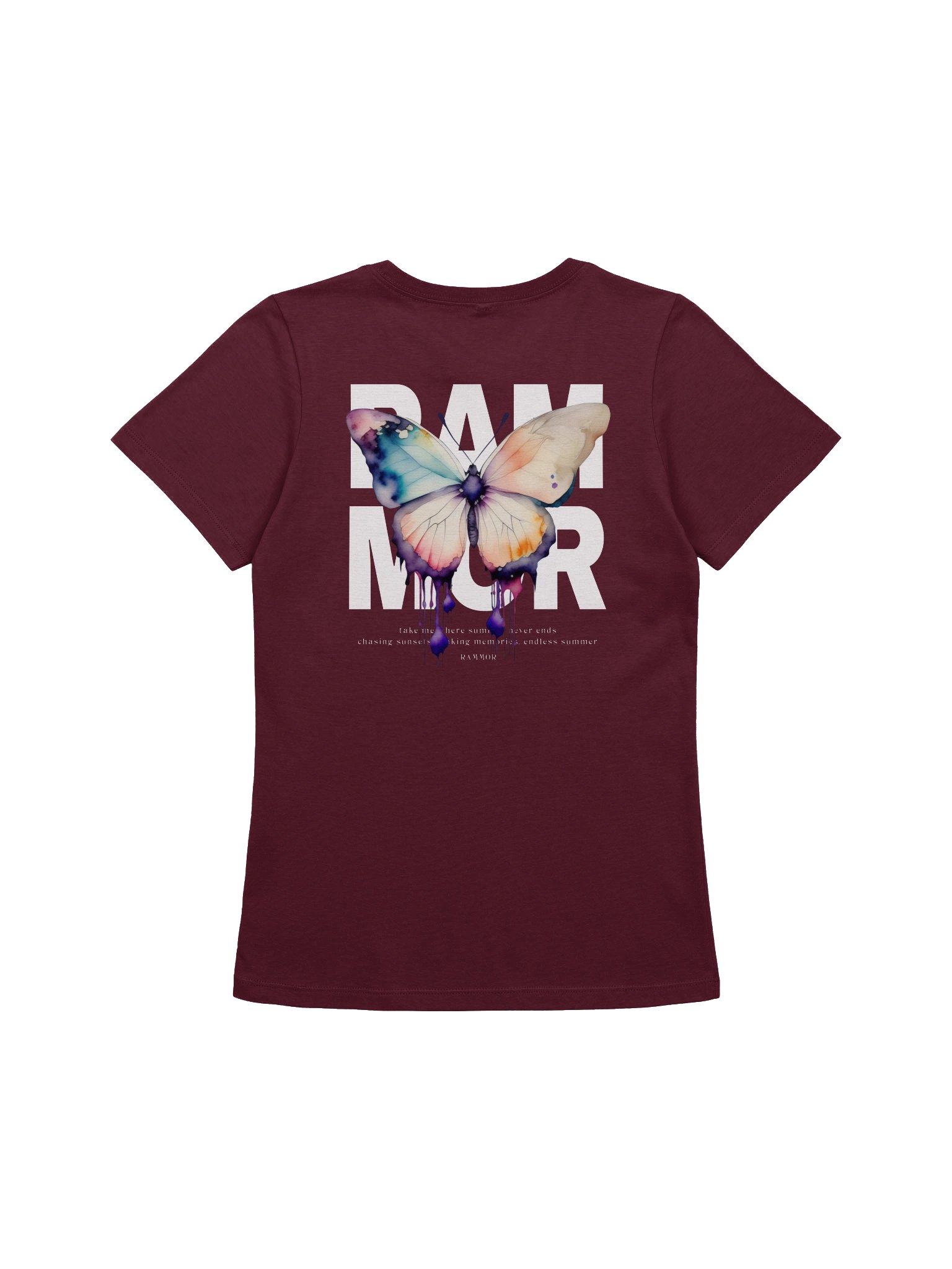 Butterfly Women's Tee Black / Dark Red product image (11)