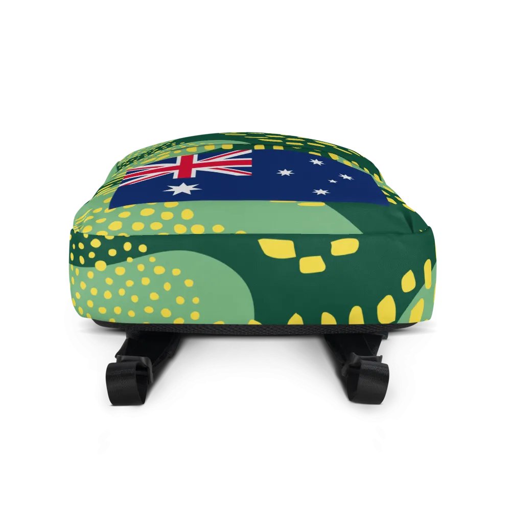 "Australia" Green and Gold Forever! Backpack product image (5)