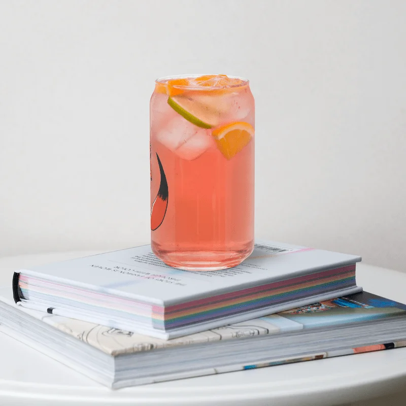 Calming Red Fox Can-Shaped Glass product image (6)