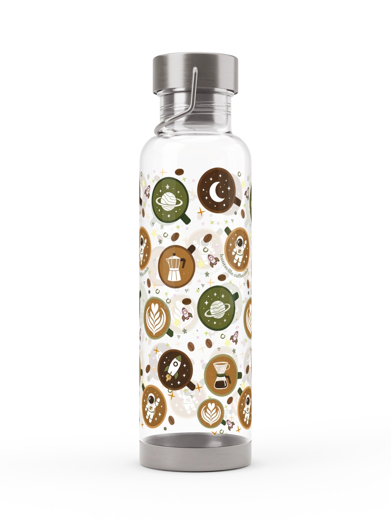 Cosmic Coffee Mug Pattern Sports Bottle product image (4)