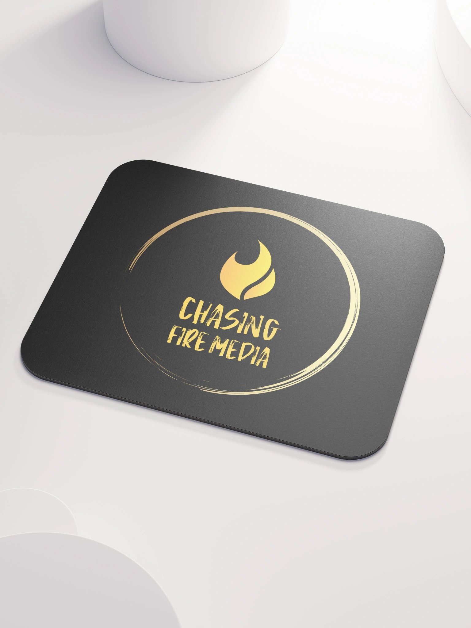 Chasing Fire GOLD FLAME Logo Mouse Pad product image (3)