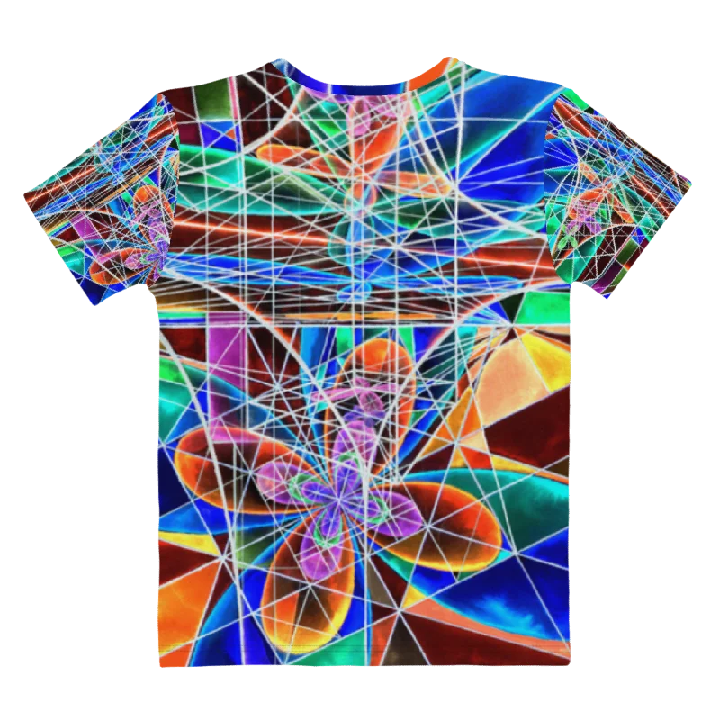 Cathedral of Math - Geometric Negative Art Women's Crew Neck T-Shirt product image (4)