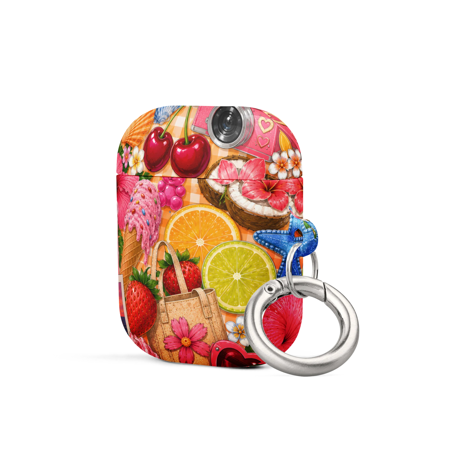 Colorful Summer Vacation Collage AirPods Case product image (2)